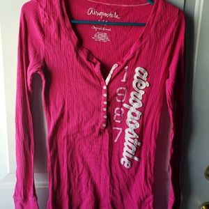Long sleeve pink aerupostale tshirt